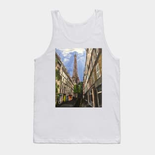 Paris, A View Of The Eiffel Tower Tank Top